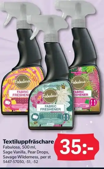 DollarStore Textiluppfräschare Fabulosa, 500 ml erbjuda
