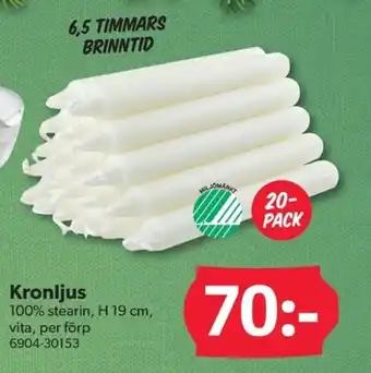 DollarStore Kronljus erbjuda