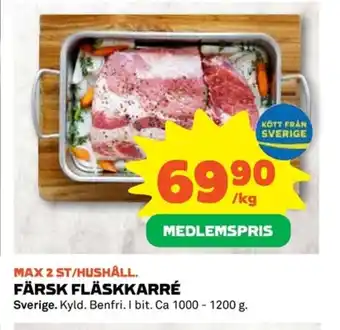 Coop FÄRSK FLÄSKKARRÉ erbjuda