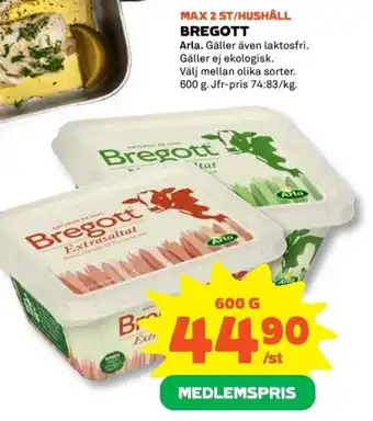 Coop BREGOTT Arla erbjuda