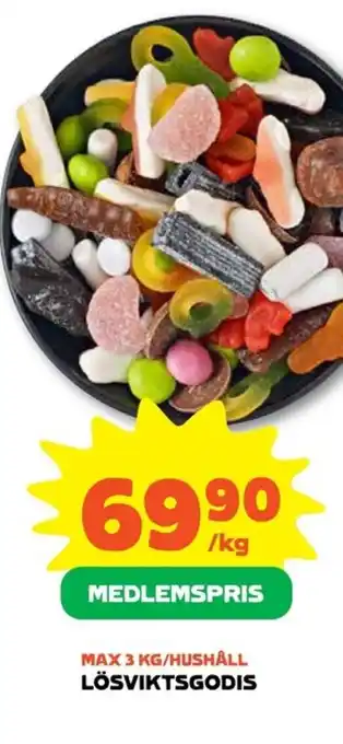 Coop LÖSVIKTSGODIS erbjuda