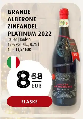 Scandinavian Park Grande alberone zinfandel platinum 2022 erbjuda