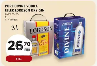Scandinavian Park Pure divine vodka eller lordson dry gin erbjuda