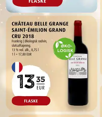 Scandinavian Park Château belle grange saint-émilion grand cru 2018 erbjuda