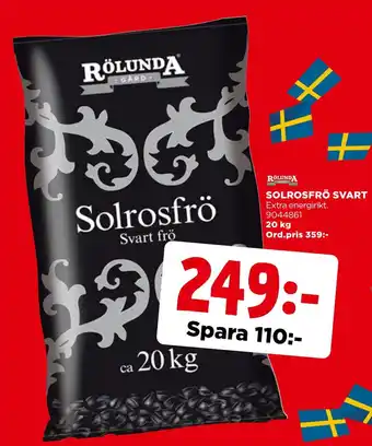 Jem&Fix Solrosfrö svart erbjuda