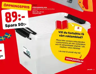 Jem&Fix Förvaringslåda erbjuda