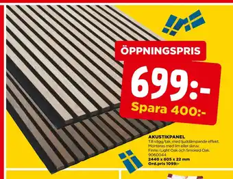 Jem&Fix Akustikpanel erbjuda