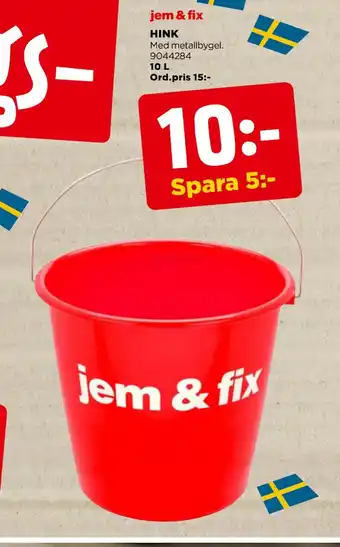 Jem&Fix Hink erbjuda