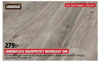 Bauhaus Laminatgolv aquaprotect moonlight oak erbjuda