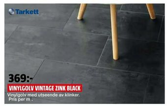 Bauhaus Vinylgolv vintage zink black erbjuda