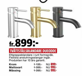 Bauhaus Tvättställsblandare dueodde erbjuda