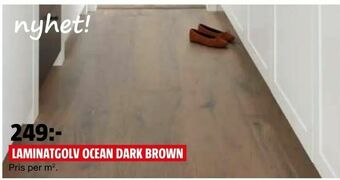 Bauhaus Laminatgolv ocean dark brown erbjuda