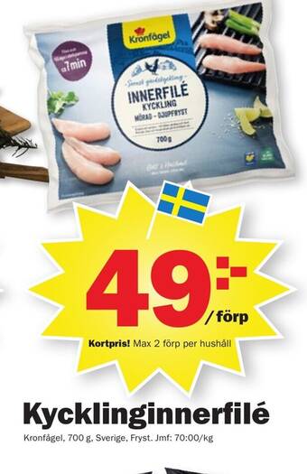 Pekås Kycklinginnerfilé Kronfågel erbjuda