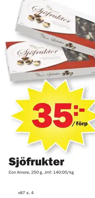 Pekås Sjöfrukter Con Amore erbjuda