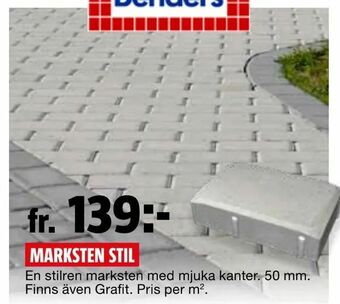 Bauhaus Marksten stil erbjuda