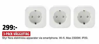 3-pack vägguttag