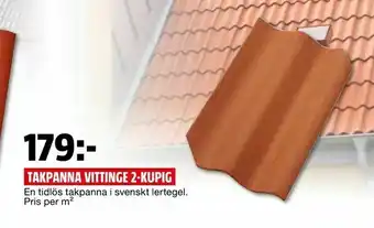 Bauhaus Takpanna vittinge 2-kupig erbjuda
