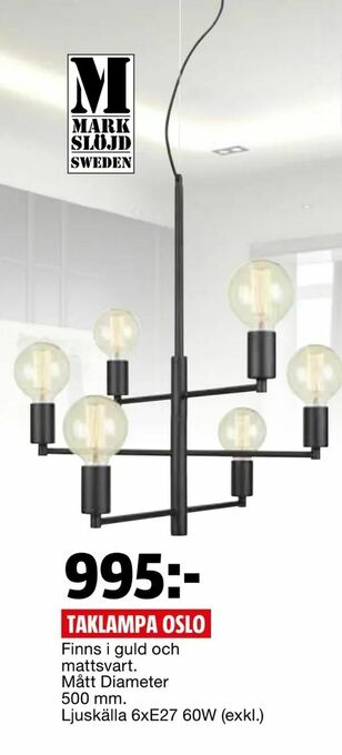Bauhaus Taklampa oslo erbjuda