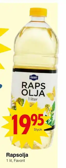 Matöppet Rapsolja erbjuda