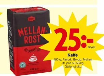 Matöppet Kaffe erbjuda