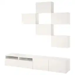 IKEA Bestå tv-möbel, kombination, vit/lappviken, 240x42x230 cm erbjuda