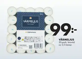 ÖoB Värmeljus erbjuda