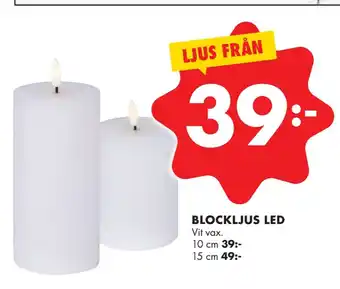 ÖoB Blockljus led erbjuda