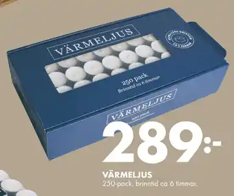 ÖoB Värmeljus erbjuda