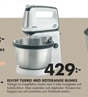 ÖoB Elvisp turbo med roterande bunke erbjuda