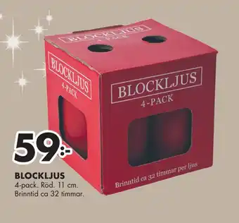 ÖoB Blockljus erbjuda