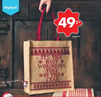 ÖoB Presentpåse erbjuda