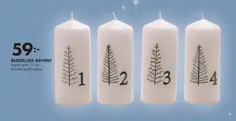 ÖoB Blockljus advent erbjuda