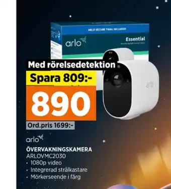 Power Arlo övervakningskamera erbjuda