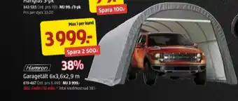 Jula Hamron garagetält erbjuda