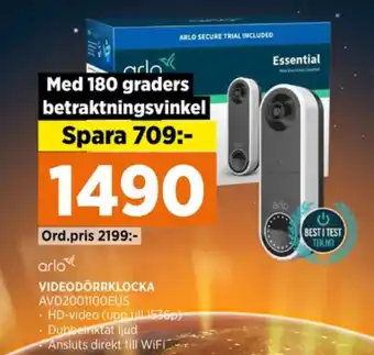 Power Arlo övervakningskamera erbjuda