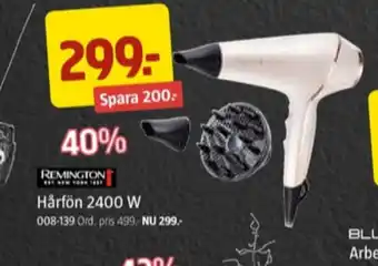Jula Remington hårfön erbjuda