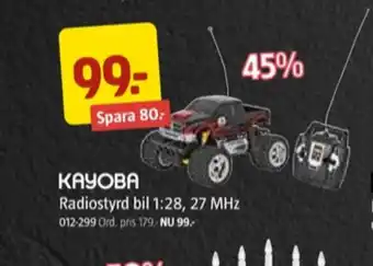 Jula Kayoba radiostyrda leksaker erbjuda