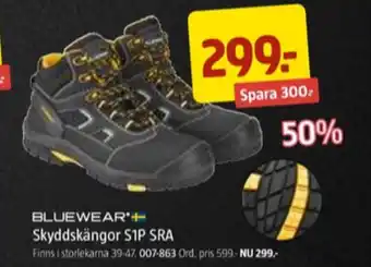 Jula Bluewear säkerhetsskor erbjuda
