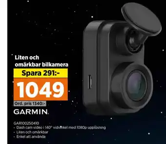 Power Garmin bilkamera erbjuda