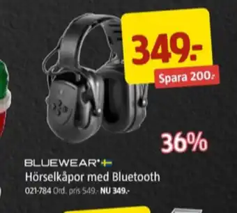 Jula Bluewear hörselkåpor erbjuda