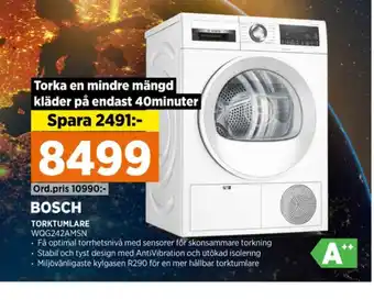 Power Bosch torktumlare erbjuda