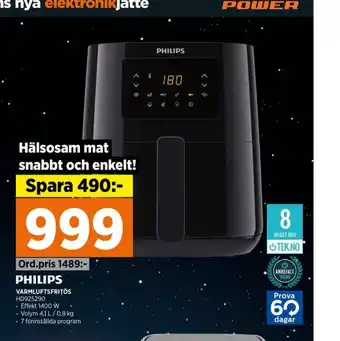 Power Philips airfryer erbjuda