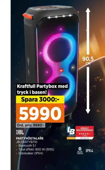 Power Jbl högtalare erbjuda