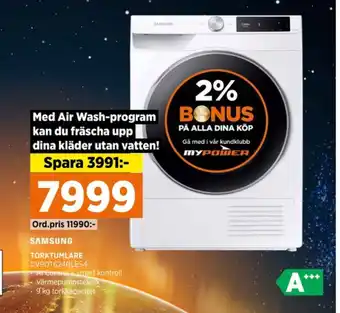Power Samsung torktumlare erbjuda