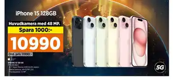 Power Iphone 15 mobiltelefon erbjuda