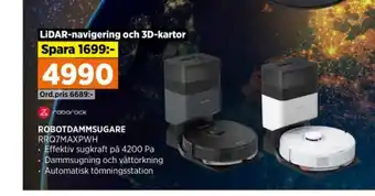 Power Roborock robotdammsugare erbjuda