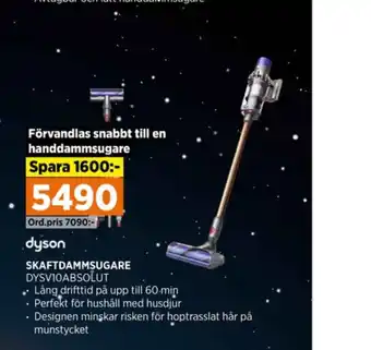 Power Dyson dammsugare erbjuda