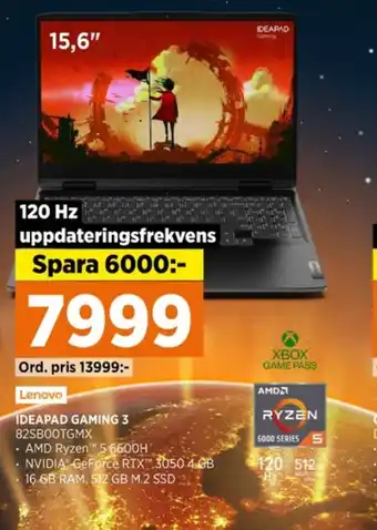 Power Lenovo laptop erbjuda