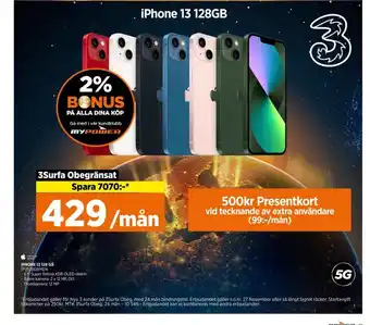 Power Iphone 13 mobiltelefon erbjuda