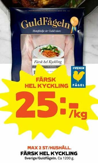 Coop Forum Färsk hel kyckling erbjuda